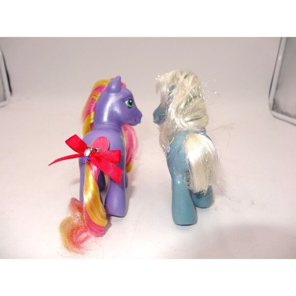 MLP Star Beam My Little Pony Figure Blue Sparkle Nose Stars Bumble Berry 2002 - Picture 4 of 10